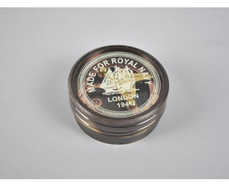 A Reproduction Circular Pocket Combination Sun Dail Compass 7cm Diameter 