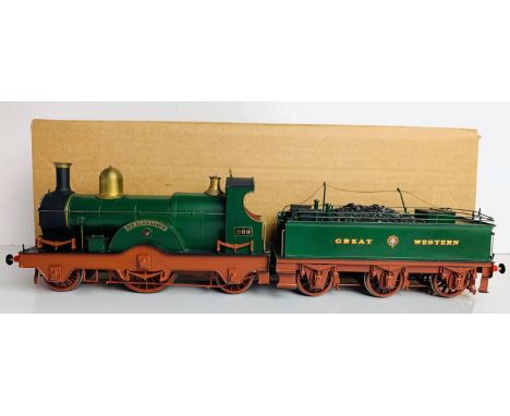 Kit Built O Gauge Fine Scale Sir Alexander 2-2-2 GWR Livery Loco P&P group 2 (£20 for the first item and £2.50 for subsequent