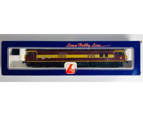 Lima OO Gauge L204984 Class 92031 EWS Livery Logistics &amp; Transport Loco - Boxed P&amp;P group 2 (£20 for the first item a
