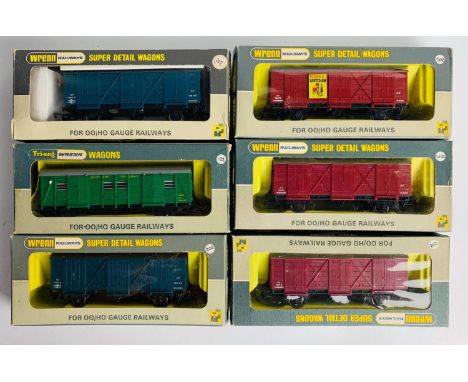6x Wrenn OO Gauge Fruit / Utility Van Wagons - Boxed P&amp;P group 2 (£20 for the first item and £2.50 for subsequent items) 