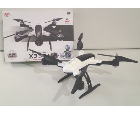 Boxed PPV real time X33C-1 folding drone and another drone unboxed P&amp;P group 2 (£20 for the first item and £2.50 for subs