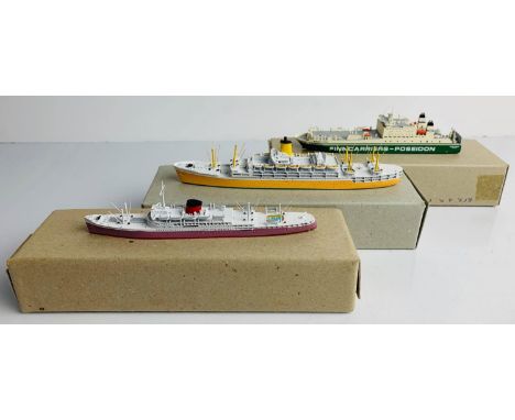 3x 1:1250 Scale Model Ships to Include: Finnhansa Ferry, Bloemfontein Castle, Orsova - All 3x Models are Boxed P&amp;P group 
