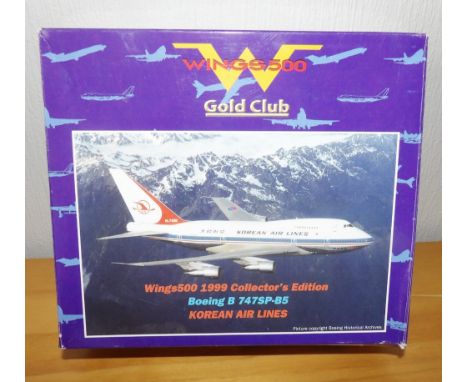 Herpa 1.500 scale Wings 500 1999 Collectors Edition Korea Airlines P&amp;P group 2 (£20 for the first item and £2.50 for subs