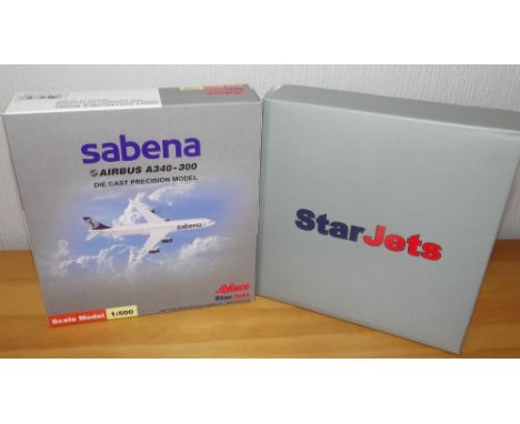 Two Star Jets 1.500 scale Boeing Passenger Aeroplanes North West and Sabena Airlines P&amp;P group 2 (£20 for the first item 