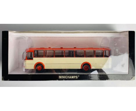 Minichamps 1:43 Scale Mercedes Benz O 317 K 1966 Orange / Cream Livery - Boxed P&amp;P group 2 (£20 for the first item and £2