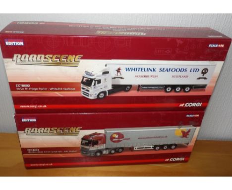 Corgi x 2 Roadscenes 1.76 scale WhiteLink Seafoods &amp; John Mitchell 
