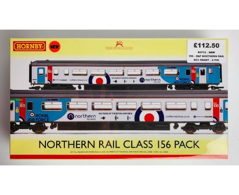 Hornby OO Gauge R3772 Northern Rail Class 156 RAF Livery - Brand New Sealed Ex Shop Stock P&amp;P group 2 (£20 for the first 