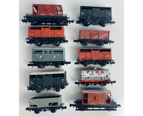 10x N Gauge Assorted Freight Wagons - All Unboxed P&amp;P group 2 (£20 for the first item and £2.50 for subsequent items) 