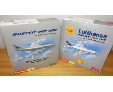 Two Star Jets Boeing 747 200 and 400 Passenger Aeroplanes P&amp;P group 2 (£20 for the first item and £2.50 for subsequent it
