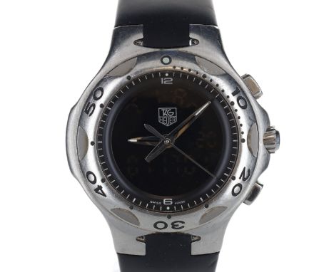 Tag Heuer - Kirium Ana-Digi Chronograph Quartz Watch. Swiss made digital-analog quartz chronograph movement. Case made from s