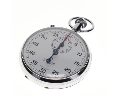 Certina - Split Second Chronograph Hand Wind Stopwatch. Unsigned No. 3364 60 second split timer chronograph hand wind movemen