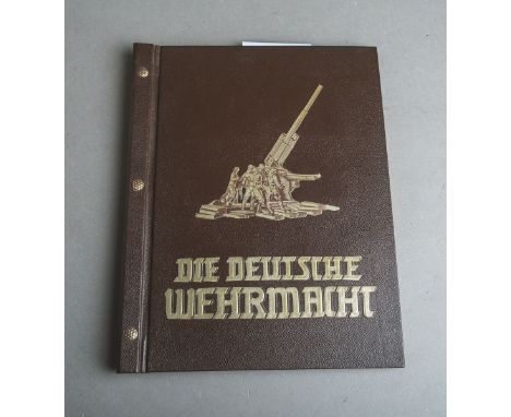 Zigarettenbilderalbum "Die Deutsche Wehrmacht", hrsg. v. Cigaretten-Bilderdienst Dresden,1936, vollständige Ausgabe. Sehr gut