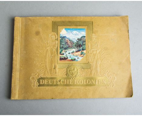 Zigarettenbilderalbum "Deutsche Kolonien", hrsg. v. Cigaretten-Bilderdienst Dresden, 1936,vollständige Ausgabe. Altersbed. Zu