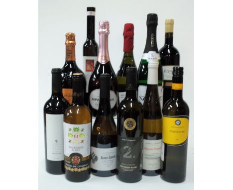 12 BOTTLES RUSSIAN WINE6 Sparkling, 3White, 3 Red