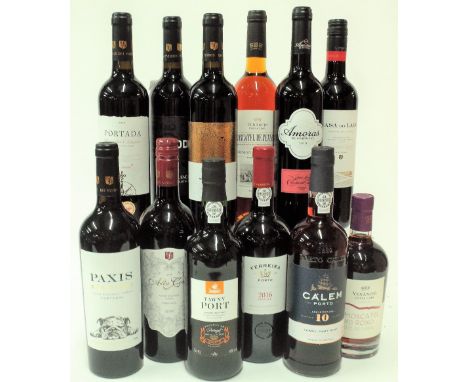 12 BOTTLES PORTUGUESE WINEPaxis Red Blend 2018; Alta Corte 2018; Portada 2019; Bigode 2018; Jag 2018; Amoras 2019; Casa do La