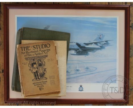 After Robert Taylor, Colour print, Hurricane, Signed by Wing Commander R. R. Stanford (Bob Stanford), 49.5cm x 60cm, Framed a