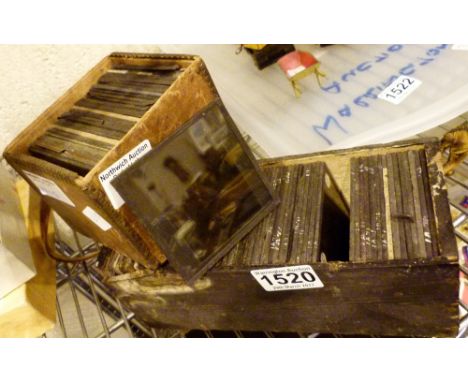 Quantity of hand painted magic lantern slides 