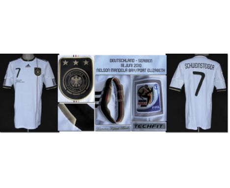 World Cup 2010 match worn football shirt Germany - Original match worn shirt Germany with number 7. Worn by Bastian Schweinst