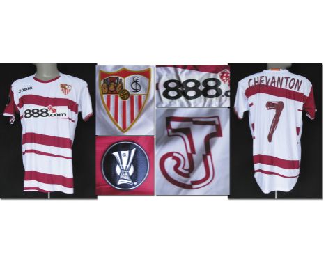 match worn football shirt FC Sevilla 2006/07 - Original match worn shirt FC Sevilla with number 7. worn by Ernesta Chevaton i