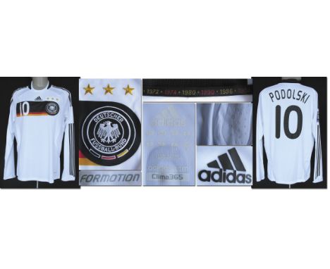 World Cup 2010 match worn football shirt Germany - Original match worn shirt Germany with number 10. Worn by Lukas Podolki in