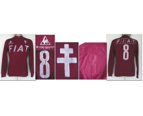 Match worn Shirt FC Metz 1978 - 1979 - Match worn shirt FC Metz 1978/1979 with number '8', worn by Polish international and p