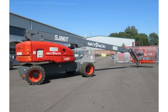 A 2018 Skyjack Sj86t 4wd Telescopic Boom Lift S N 97101024; Work Height 