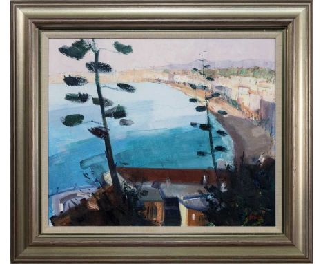 * ARCHIE FORREST RGI (SCOTTISH b. 1950), EARLY MORNING, NICE  oil on canvas, signed, titled and dated 1978 label verso framed