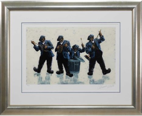 * ALEXANDER MILLAR (SCOTTISH b. 1960), THE FAB FOUR limited edition giclee print on paper, signed and numbered 242/295, title
