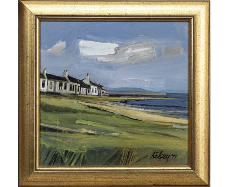 * ROBERT KELSEY DA MUniv PAI FRSA (SCOTTISH b. 1949), UNTITLED oil on board, signed and dated '77framedimage size 29cm x 29cm