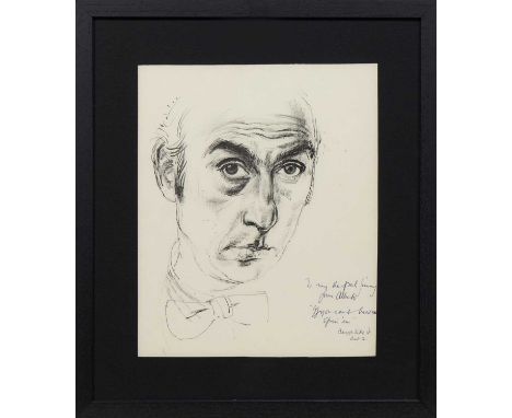 * ALBERTO MORROCCO OBE RSA RSW RP RGI LLD D Univ (SCOTTISH 1919 - 1998), SELF PORTRAIT lithograph on paper, signed with perso
