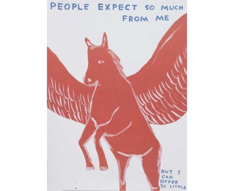 * DAVID SHRIGLEY OBE (SCOTTISH b. 1968), TWO LITHOGRAPHS PEOPLE EXPECT SO MUCH FROM ME and SOME OF MY BEST FRIENDS ARE PIGSli