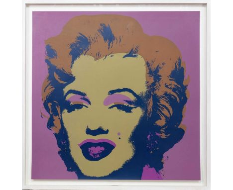 AFTER ANDY WARHOL (AMERICAN 1928 - 1987), MARILYN 7  silkscreen print on paper, stamped 'Sunday B Morning' verso  mounted, fr