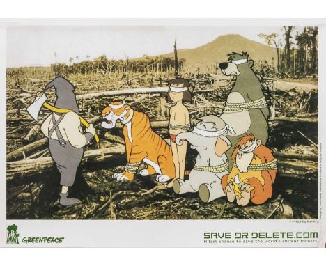 * BANKSY (BRITISH b. 1974), SAVE OR DELETE (GREENPEACE)  off-set lithograph on recycled paperunframedoverall size 42cm x 59.5