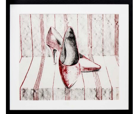 * ALBERTO MORROCCO OBE RSA RSW RP RGI LLD D Univ (SCOTTISH 1919 - 1998), RED SHOES  lithograph on papermounted, framed and un