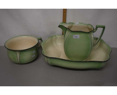 A Royal Winton wash bowl, jug and chamber pot