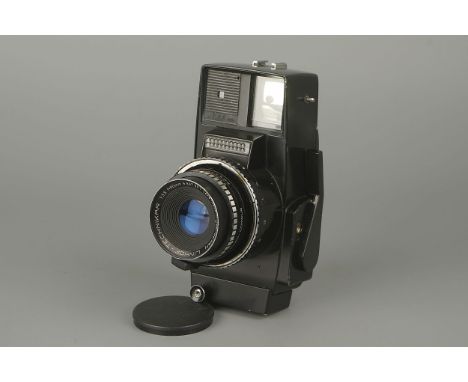 A Linhof 220 Medium Format Camera,black, with Linhof-Technikar f/3.5 95mm lens, lacking grip