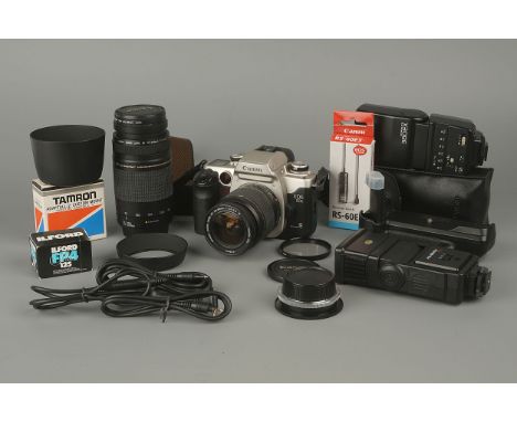 A Canon EOS 50E SLR Camera,together with various lenses and accessories (a lot)