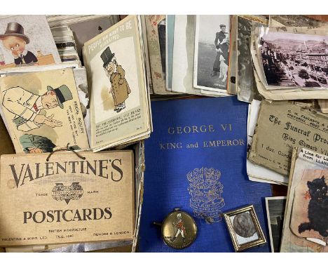 VINTAGE POSTCARDS &amp; OTHER COLLECTABLES - 150 plus including North Wales and other local scenes, busy street scenes, Welsh
