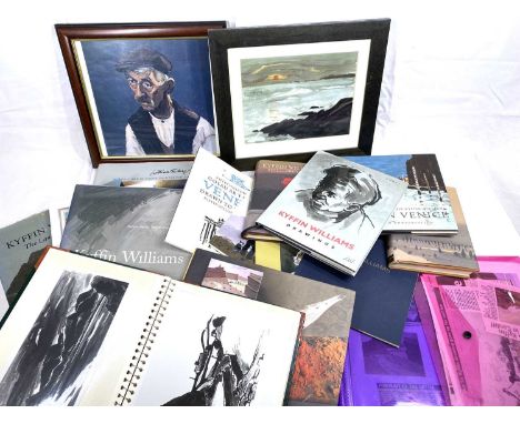 KYFFIN WILLIAMS RA BOOKS, gallery booklets and other collected ephemera, titles include 'Kyffin Williams Drawings', 'First Im