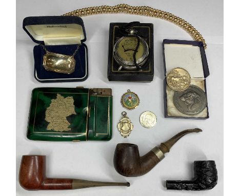 SILVER AWARD MEDALLIONS &amp; OTHER COLLECTABLES - a 1951 Short Horn Society awarded to I Roberts for 'Snetterton Faithful', 