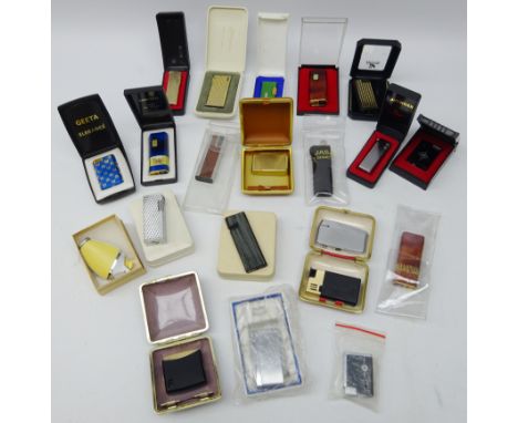 Assortment of vintage lighters including Imco, Colibri, Kingsway, Ronson and others  Condition Report Click here for further 