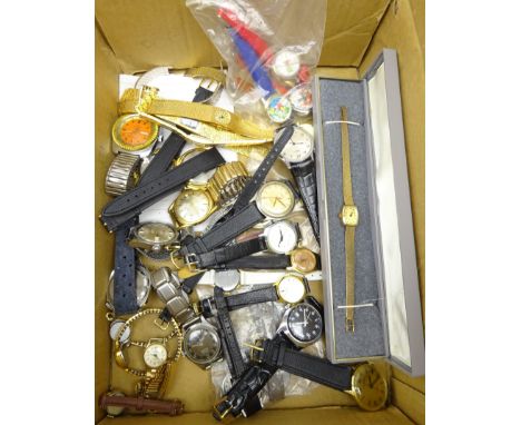 Collection wristwatched mainly ex shop stock including Smiths, Ingersol, Timex, Sekonda, Fero Feldmann, Newmark, novellty chi