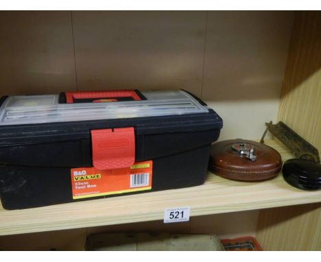 A small tool box and tools.