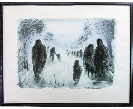 * PETER HOWSON OBE (SCOTTISH b 1958), ROAD TO ZENICA lithograph, artist's proof, signed, titled, numbered ll/X (2/10) and dat