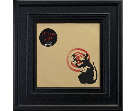 * BANKSY (BRITISH b 1974), RAT RADAR DIRTY FUNKER (BROWN) screenprint on record sleeve, vinyl record housed inside sleeve 30.