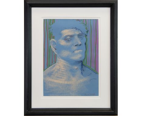 * FRANK MCFADDEN (SCOTTISH b 1972), PORTRAIT OF A MAN pastel on paper, signed 40cm x 29cm Mounted, framed and under glass