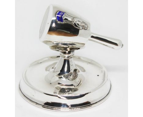 A silver Masonic type initiation masonry maul inscribed 'L.M.C. Initiated Jan. 27th 1927, Horace George Croneen, Chester 1926