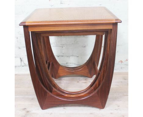 A G-Plan teak nest of tables.&nbsp;Condition - top of largest table is slightly lighter in colour and has lost it's glossy fi