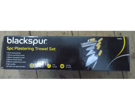 Five-piece plastering trowel set 