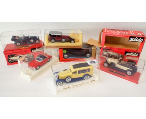 A collection of Solido mint and boxed L'age d'Or vintage motor cars mint and boxed 
